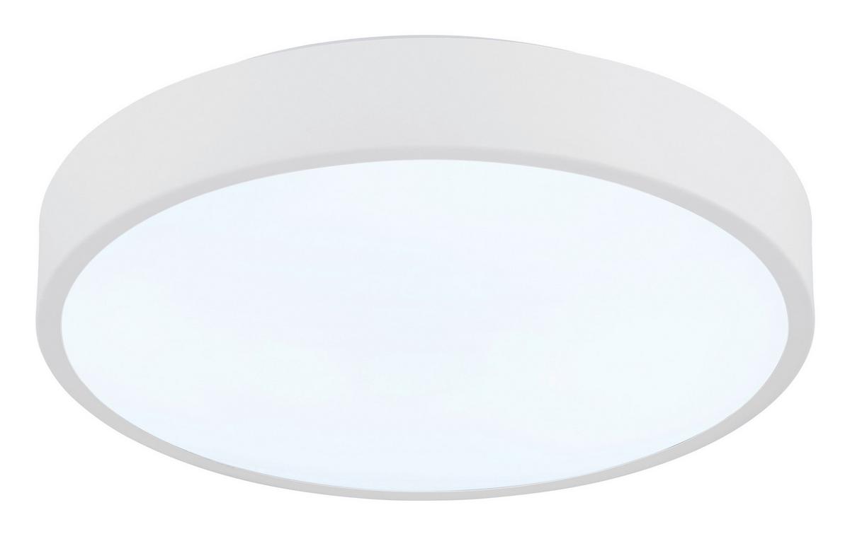 Led-deckenleuchte 12398-18w Nielsen - Opal/Weiß, Basics, Kunststoff/Metall (33,2/7cm) - Globo