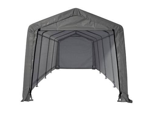 Zeltgarage Garage-In-A-Box 18,3m² - Grau, Basics, Kunststoff (300/240/610cm)