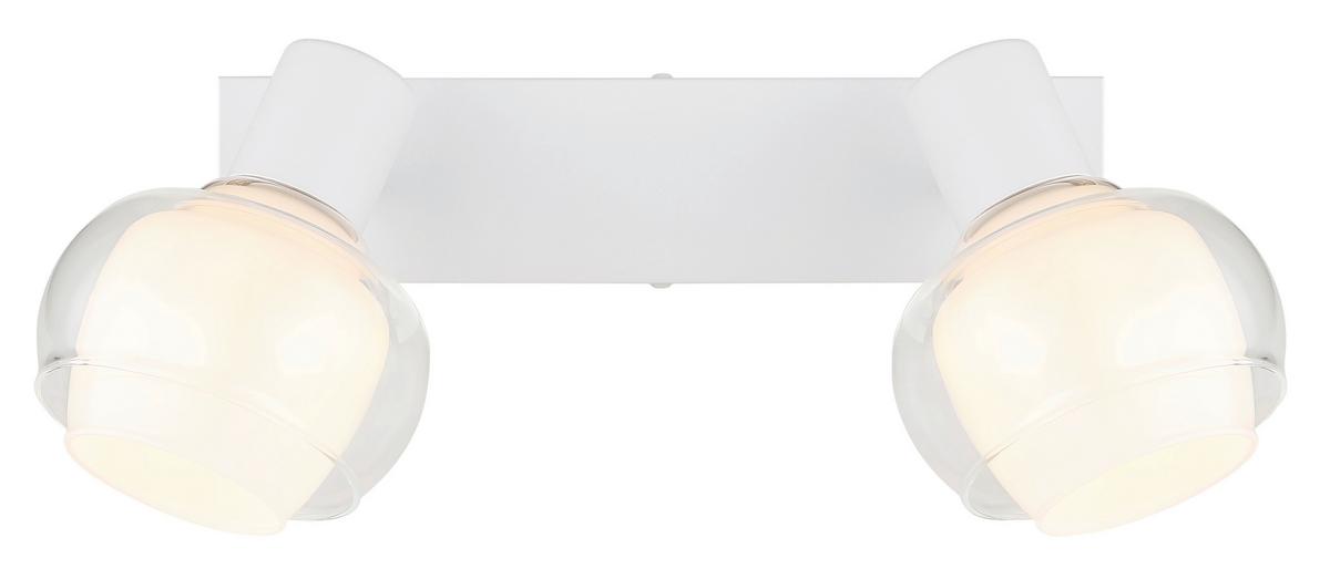 Strahler 54309-2w - Klar/Chromfarben, Design, Glas/Metall (26/10,5/13,5cm) - Globo