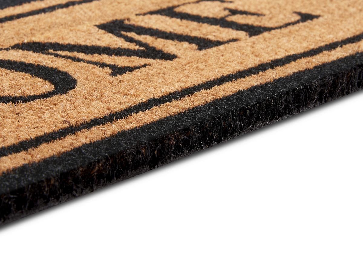 Kokosmatte Mix Mats Widehomeborder 27x70 - Hellbraun/Schwarz, Basics, Naturmaterialien (27/70cm) - Hanse Home