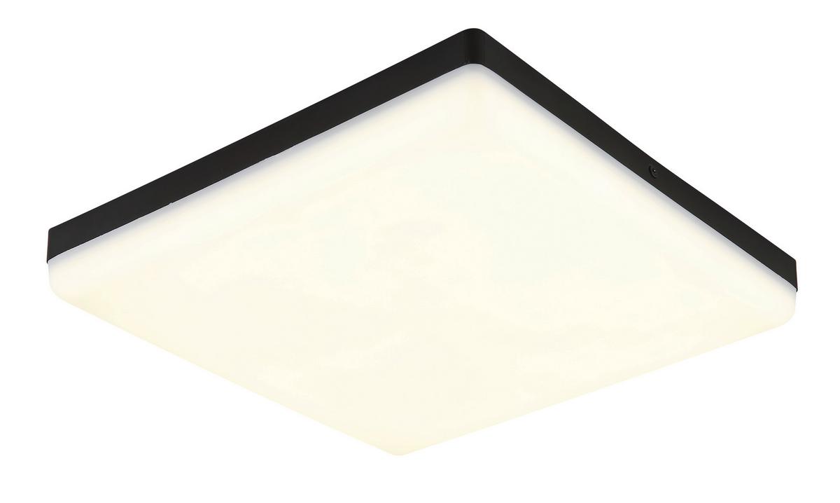 LED-Deckenleuchte Matthew Schwarz Weiß L: 30 cm - Schwarz/Weiß, KONVENTIONELL, Kunststoff (30/30/5cm) - Globo