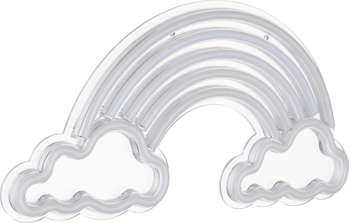 Dekorační LED svítidlo Renibo - bílá/čiré, Moderní, plast (40/1,6/20cm) - Mömax