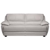 2-Sitzer-Sofa Nebolo Hellgrau Lederlook - Hellgrau, Design, Textil (209/97/100cm) - Livetastic