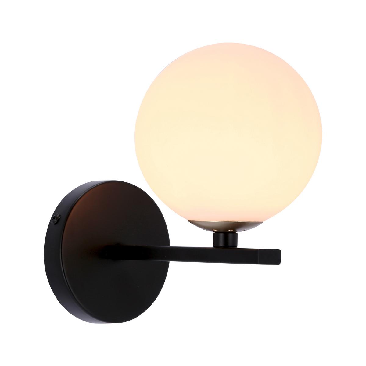 Wandleuchte 21-01221 Kama - Goldfarben/Schwarz, KONVENTIONELL, Metall (20/12/19cm)