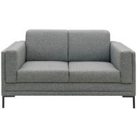 2-Sitzer-Sofa Looks Vii Grau - Silberfarben/Schwarz, Design, Textil (155/82/90cm) - LOOKS by W.Joop