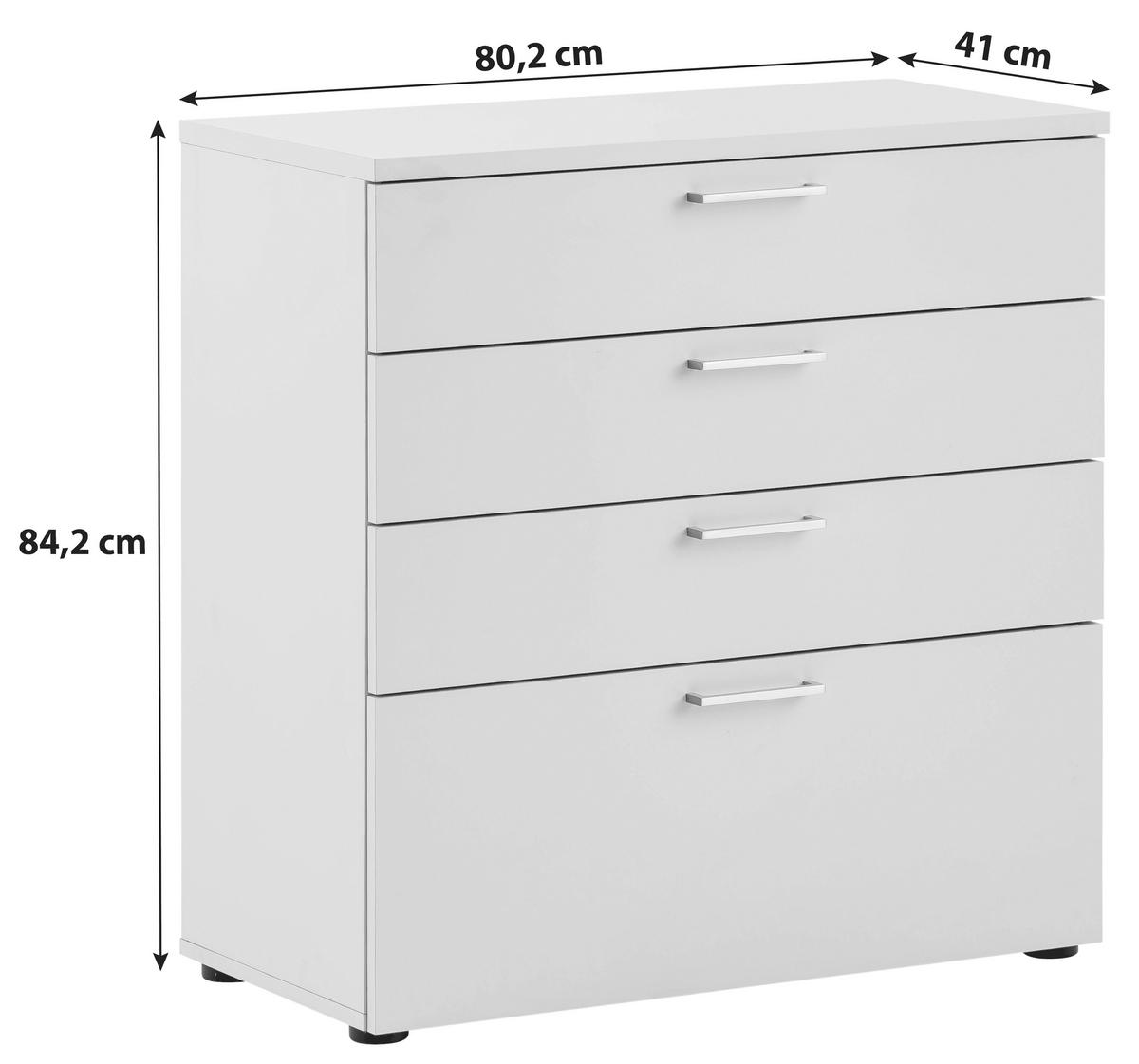 Kommode 41 cm Anthrazit - Anthrazit/Schwarz, KONVENTIONELL, Holzwerkstoff (80,2/84,2/41cm) - MID.YOU