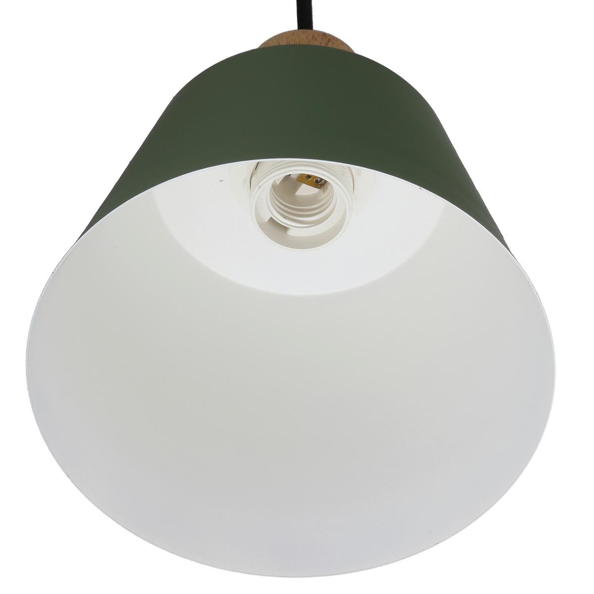 Pendelleuchte 50101260 Faro - Dunkelgrün/Schwarz, Trend, Metall (17/24/90cm)