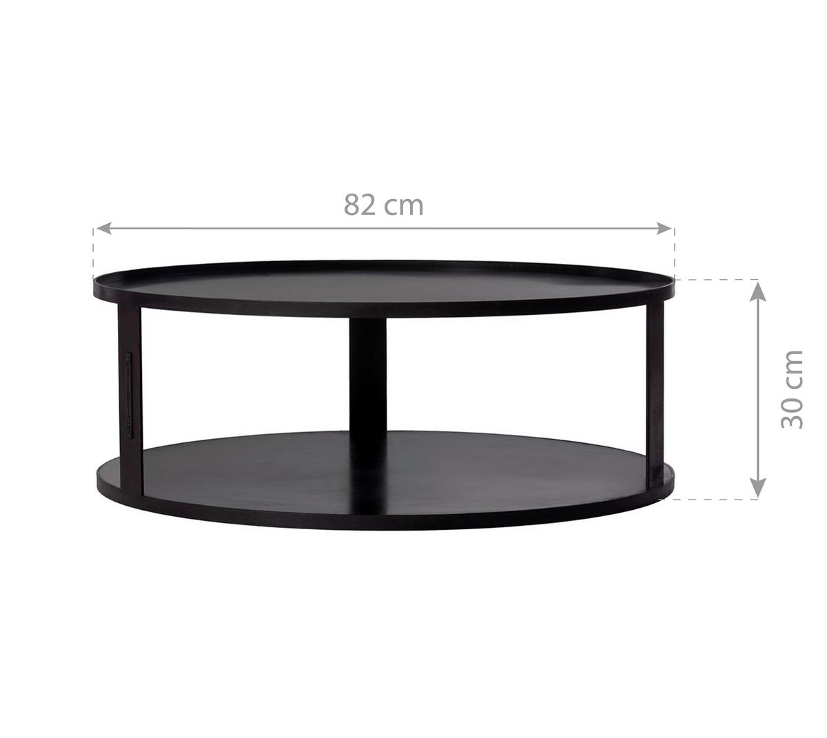 Kaminholzregal Ck118045 - Schwarz, Basics, Metall (82/30cm)