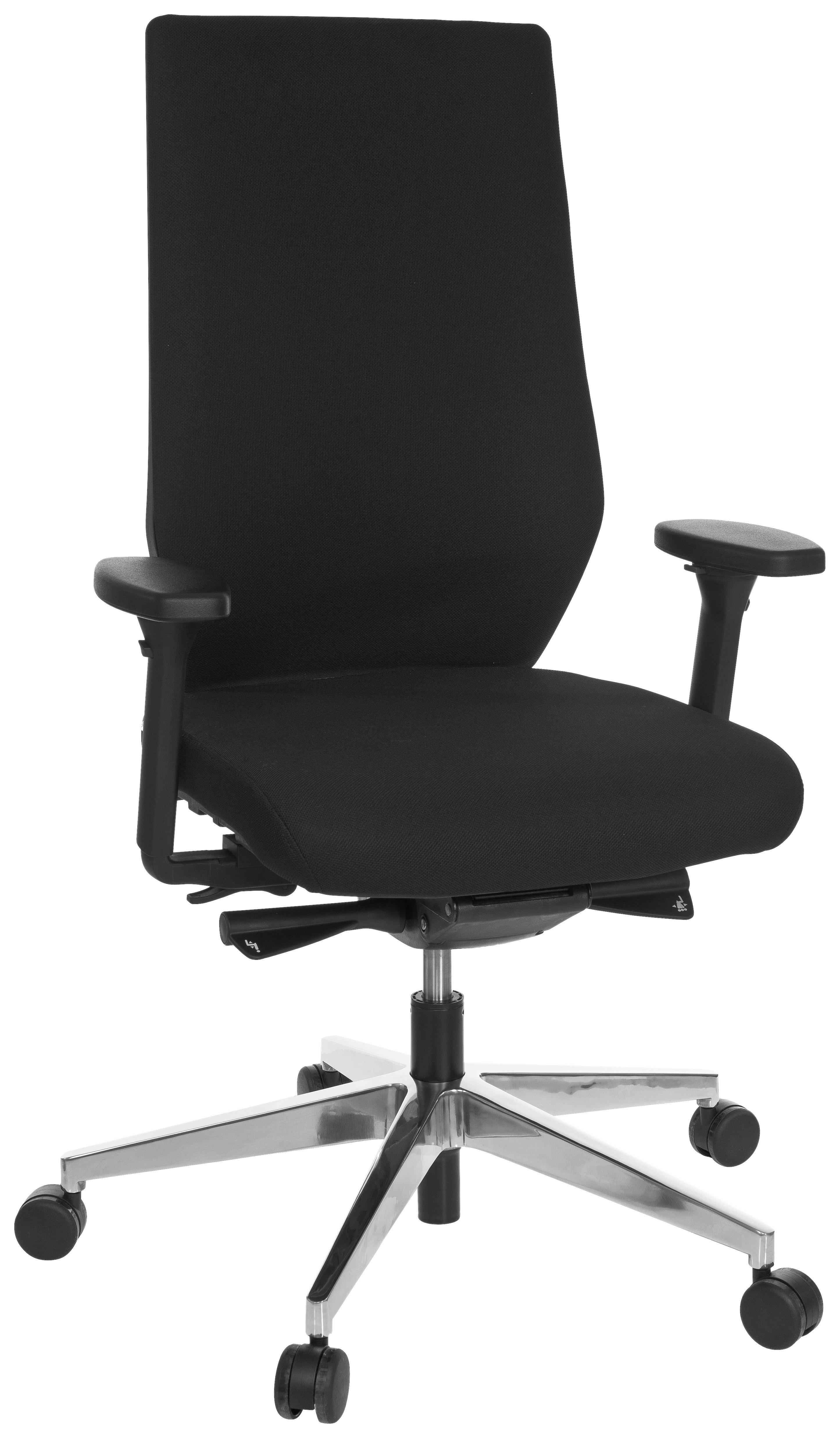 Drehstuhl Pro-Tec 700 Schwarz - Chromfarben/Schwarz, MODERN, Kunststoff/Textil (60/123/53cm) - MID.YOU