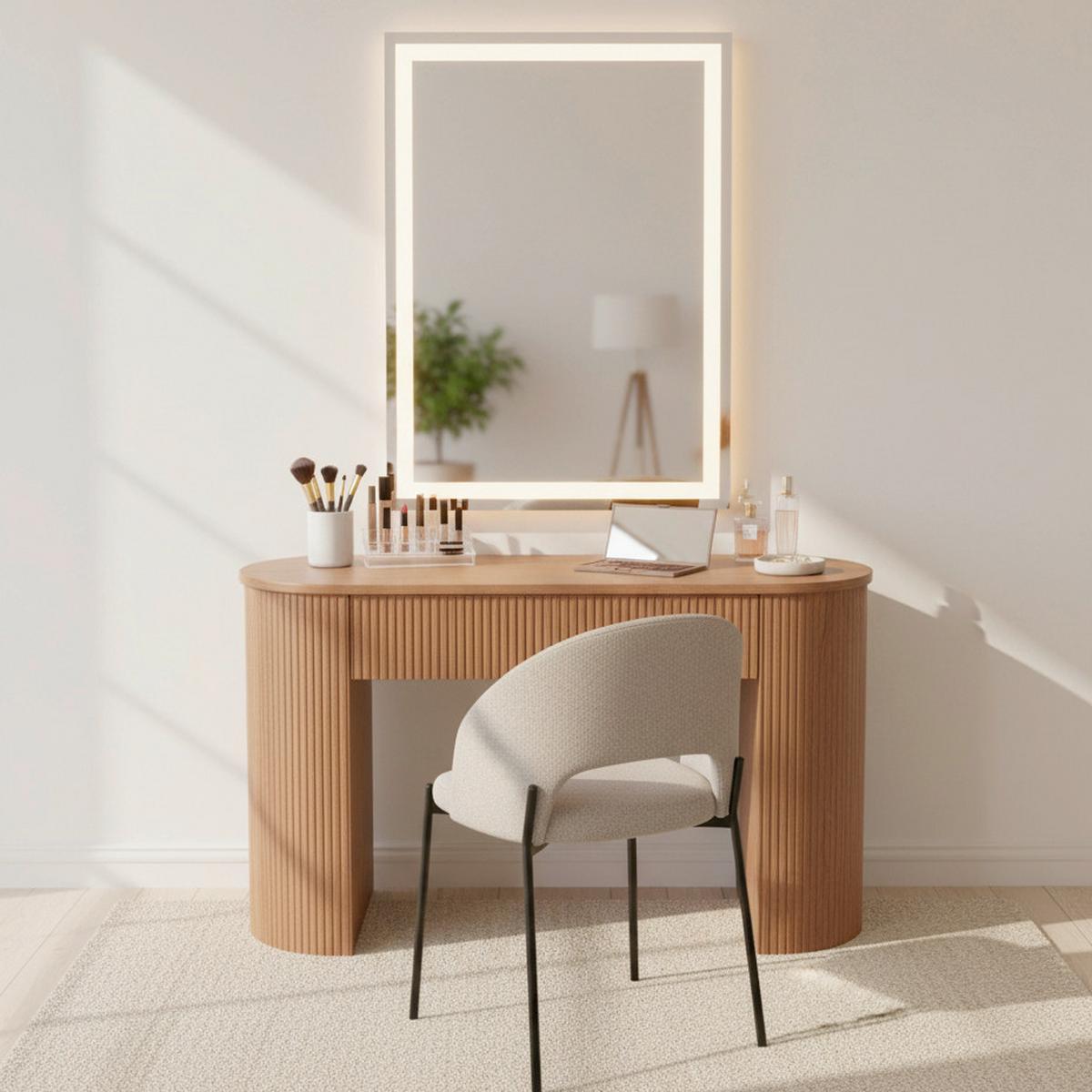 KONZOLOVÝ STOLÍK NOAH - farba vlašského orecha, Modern, kompozitné drevo (112/79/40cm) - Bessagi Home
