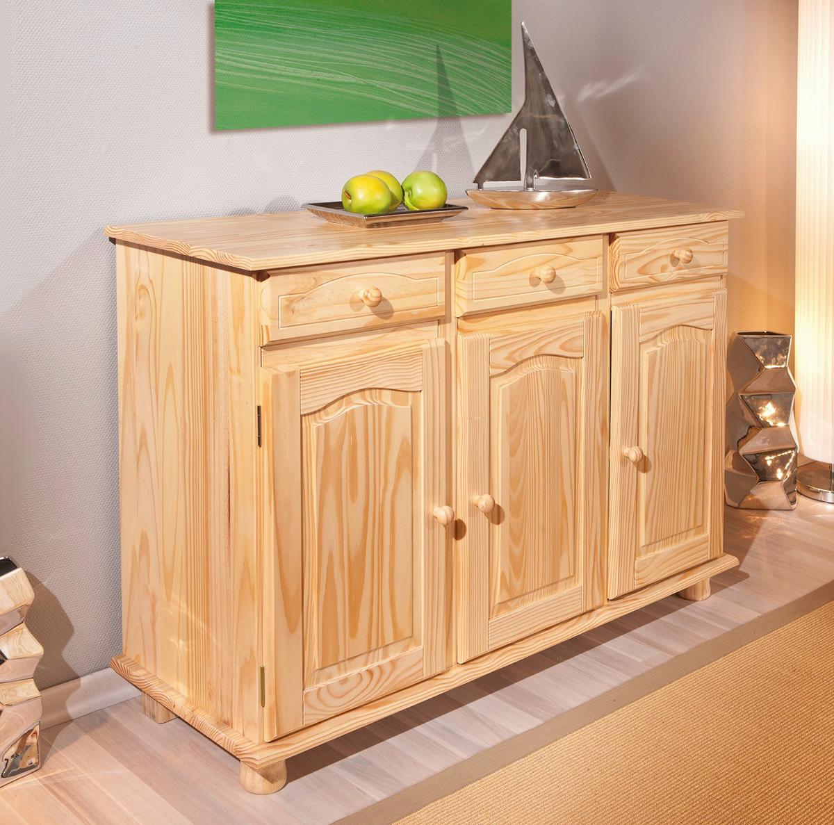 Komoda ABACO šírka 130cm - prírodná farba, Lifestyle, drevo (130/87/43cm) - Livetastic