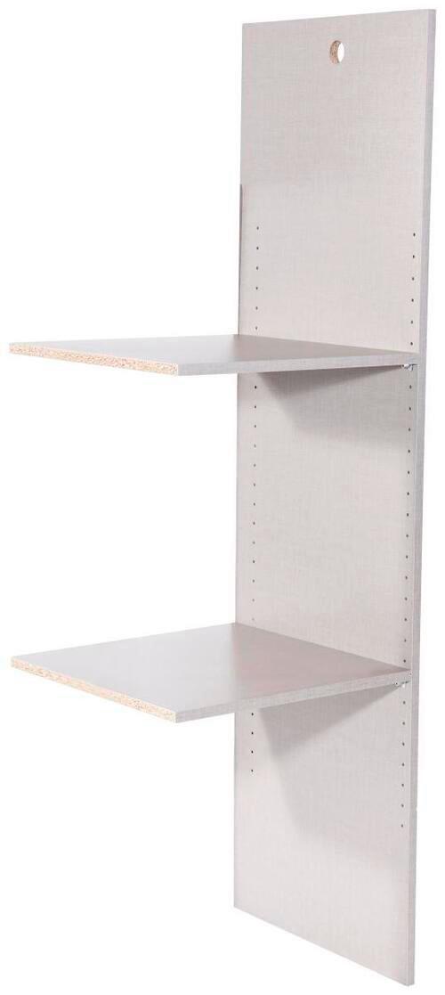 Inneneinteilung Kleiderschrank Universal Leinenoptik - Grau, MODERN, Holzwerkstoff (45/147/45cm)