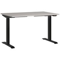 Schreibtisch Schwarz/Kaschmir L: 120cm - Kaschmir/Schwarz, MODERN, Holzwerkstoff/Metall (120/80/72-120cm) - Germania