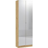 Mehrzweckschrank Lena Eiche Artisan B: 65 cm - Eiche Artisan, Trend, Glas/Holzwerkstoff (65/195,5/33cm)