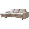 Ecksofa Lofty Lilly Beige S: 148x236cm - Beige/Schwarz, Design, Textil (148/236cm) - MID.YOU