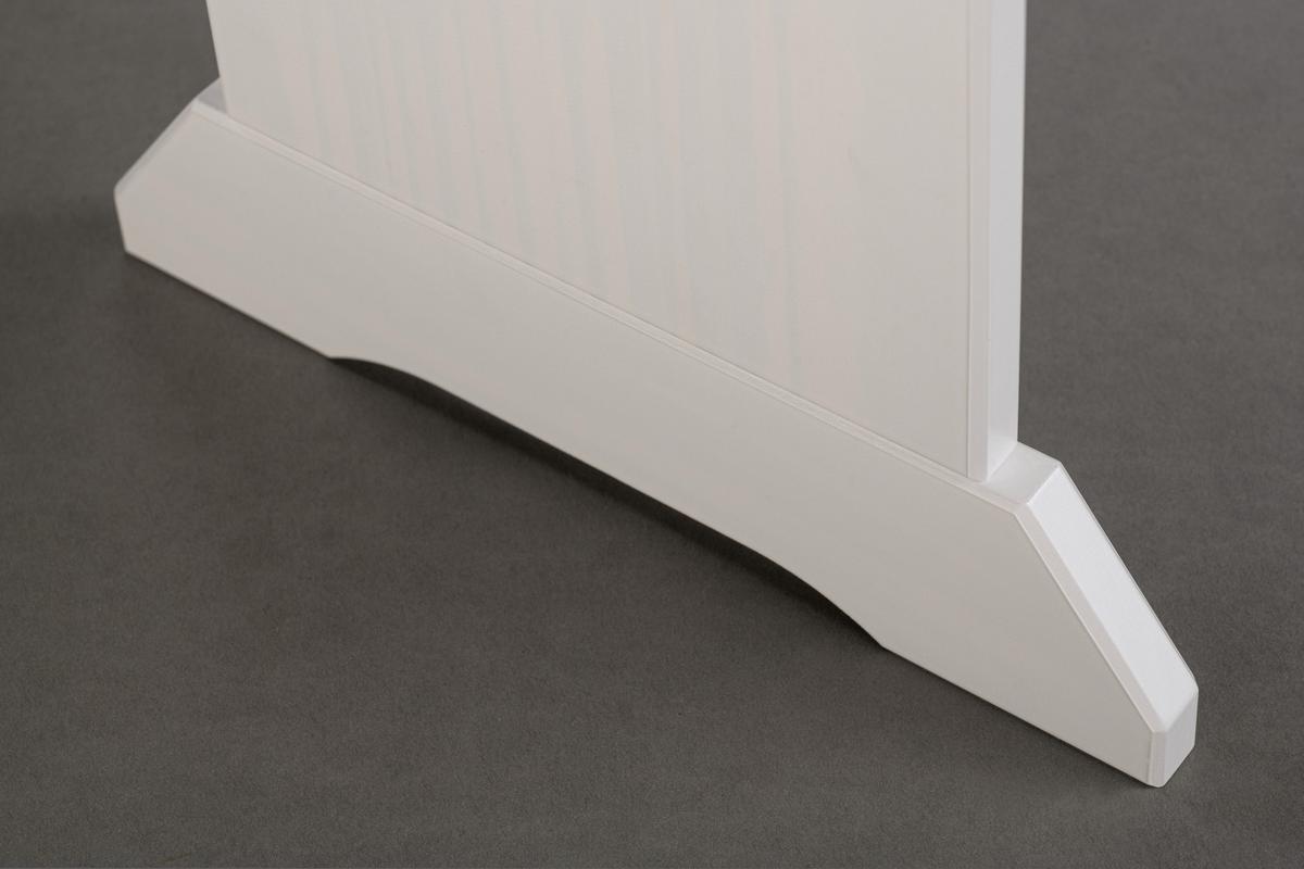 Sitzbank Holz Kiefer Massiv Braun/weiß Westerland B: 110cm - Weiß/Braun, KONVENTIONELL, Holz (110/45/37cm) - MID.YOU