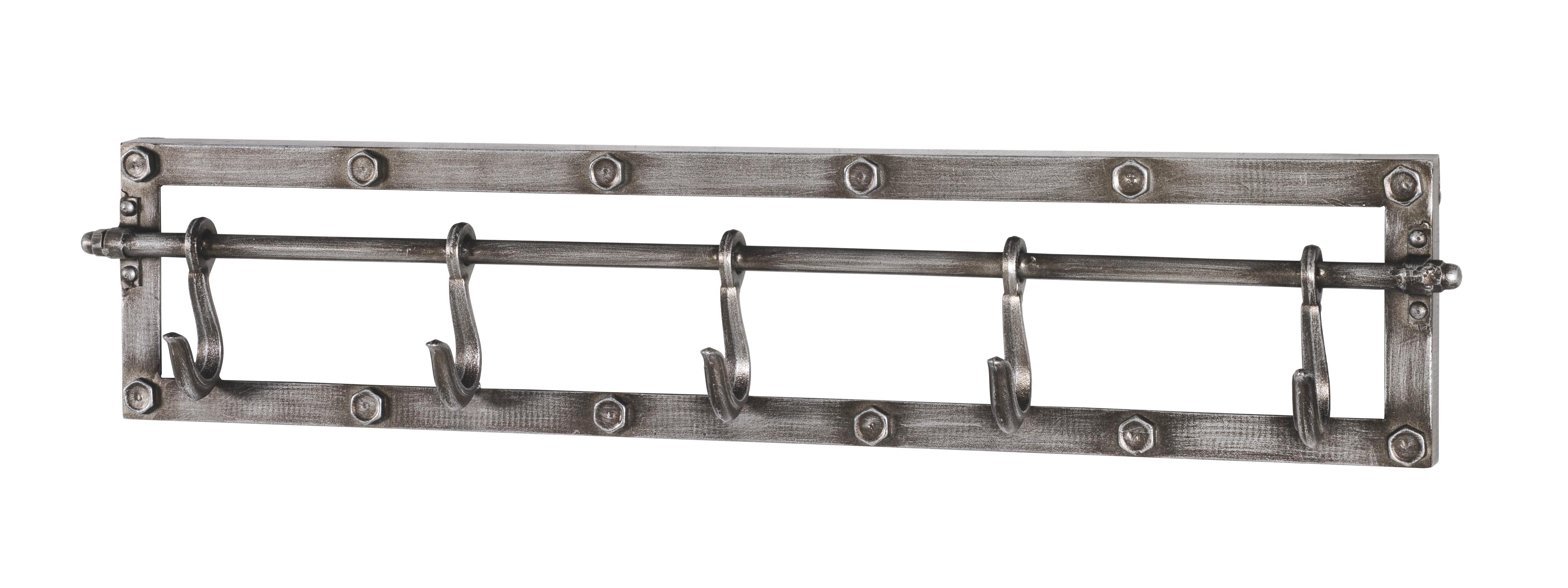 Hakenleiste Carrier - Anthrazit, MODERN, Metall (73/15/8cm)