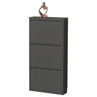 Vyklápěcí botník BERT antracit - antracitová, Konvenční, kov (51/104/16cm) - Mömax