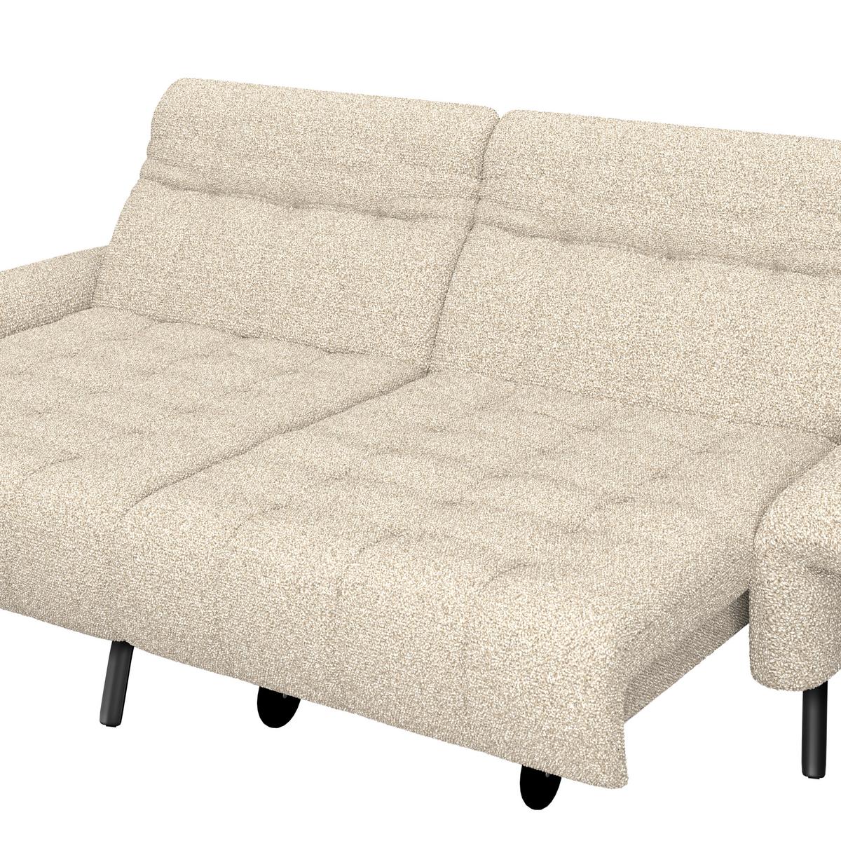 Ecksofa Coast Beige, 173x244cm - Beige/Schwarz, KONVENTIONELL, Holzwerkstoff/Textil (173/244cm)