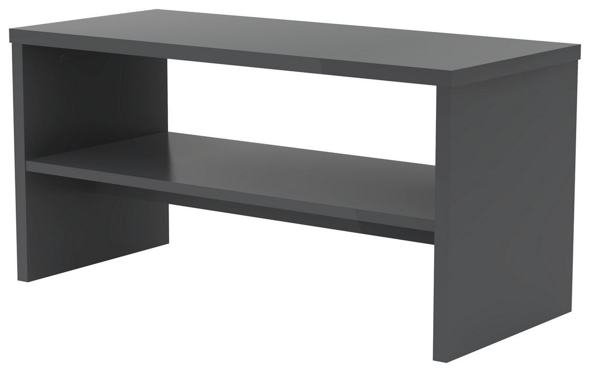 STOLEK NA ELEKTRONIKU LUCIE *CENOVÝ TRHÁK* - antracitová, Basics, kompozitní dřevo (80/40/35cm) - Based