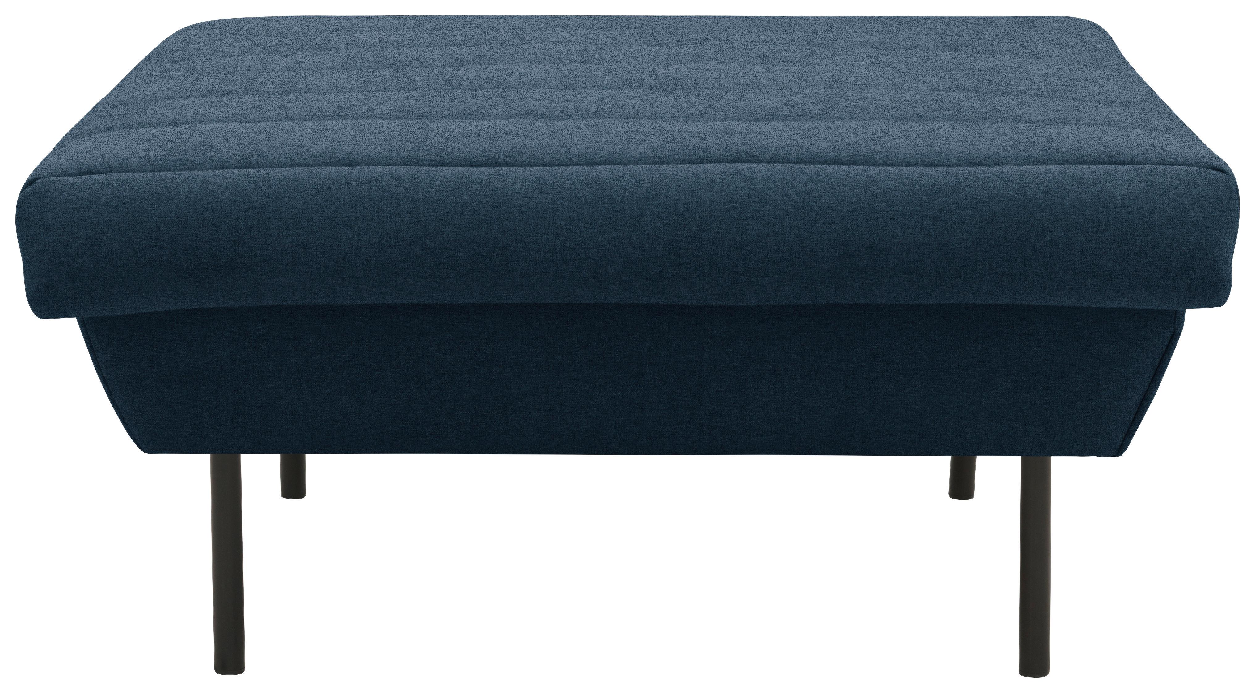 Hocker Looks Ix - Schwarz/Dunkelblau, Design, Textil (90/45/105cm) - LOOKS by W.Joop