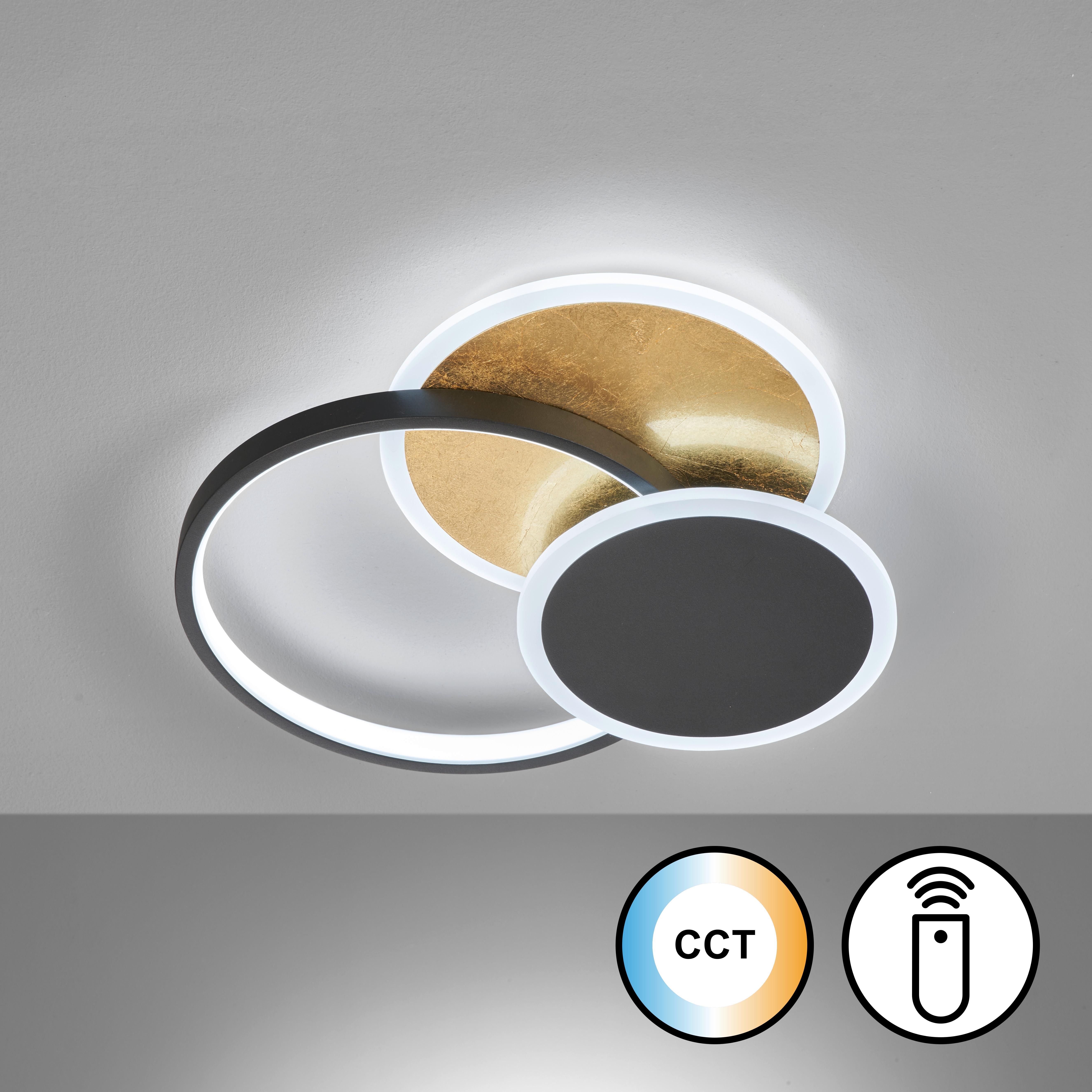 Led-deckenleuchte 21480 Tomo - Schwarz, Design, Metall (40cm) - Fischer & Honsel