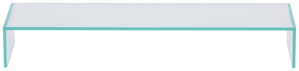 TV-Aufsatz Go 750 Klar - Klar, MODERN, Glas (75/11/25cm)