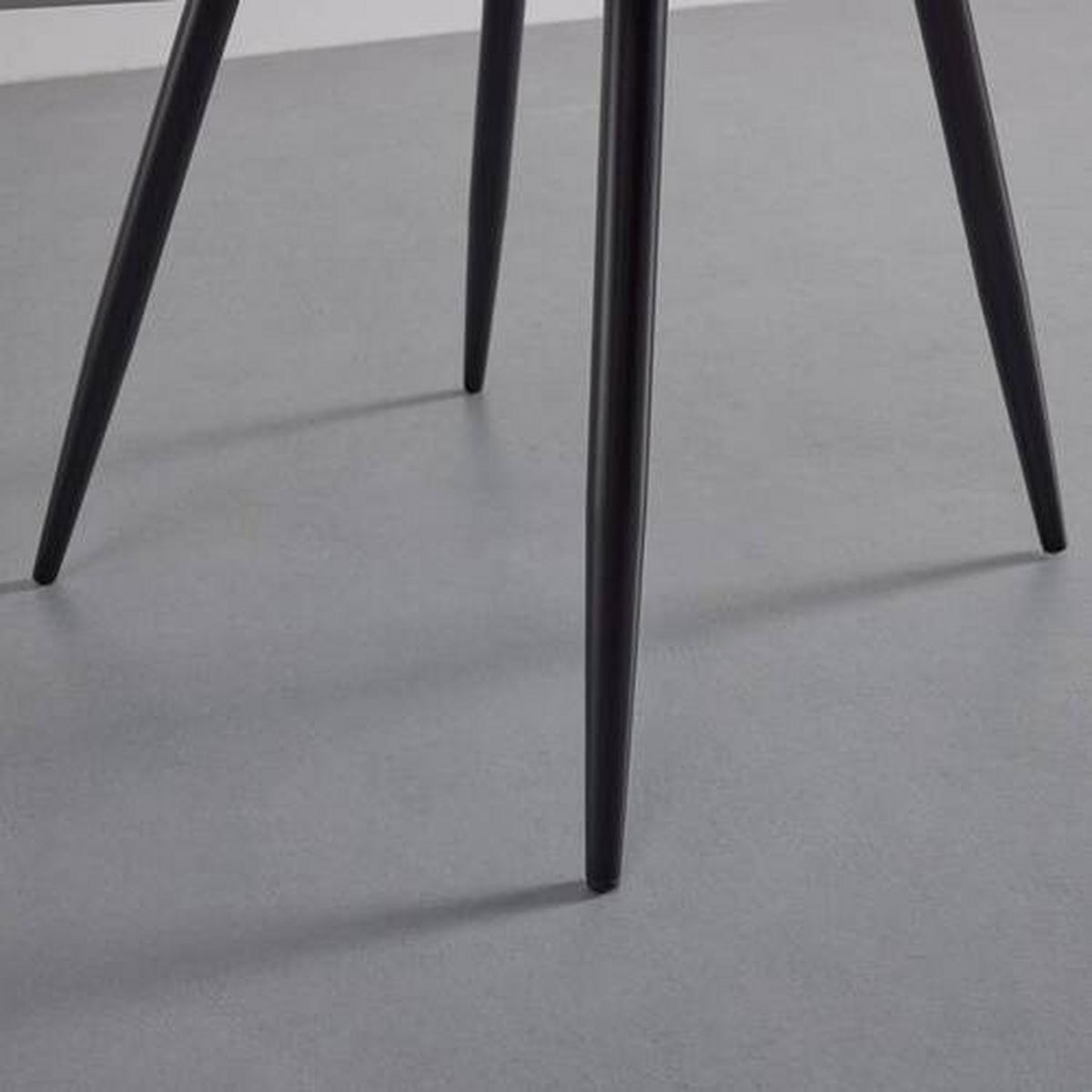 Jídelní židle HINA tmavě šedá - šedá/černá, Moderní, kov/dřevo (46/84/57cm) - Bessagi Home