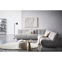 Ecksofa Giselle Grau - Grau, Trend, Textil (285/315cm) - Livetastic