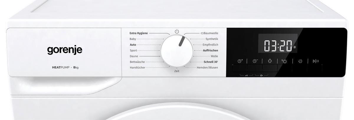 Wärmepumpentrockner D3hne82/At - Weiß, Basics (59,5/84,5/55cm) - Gorenje