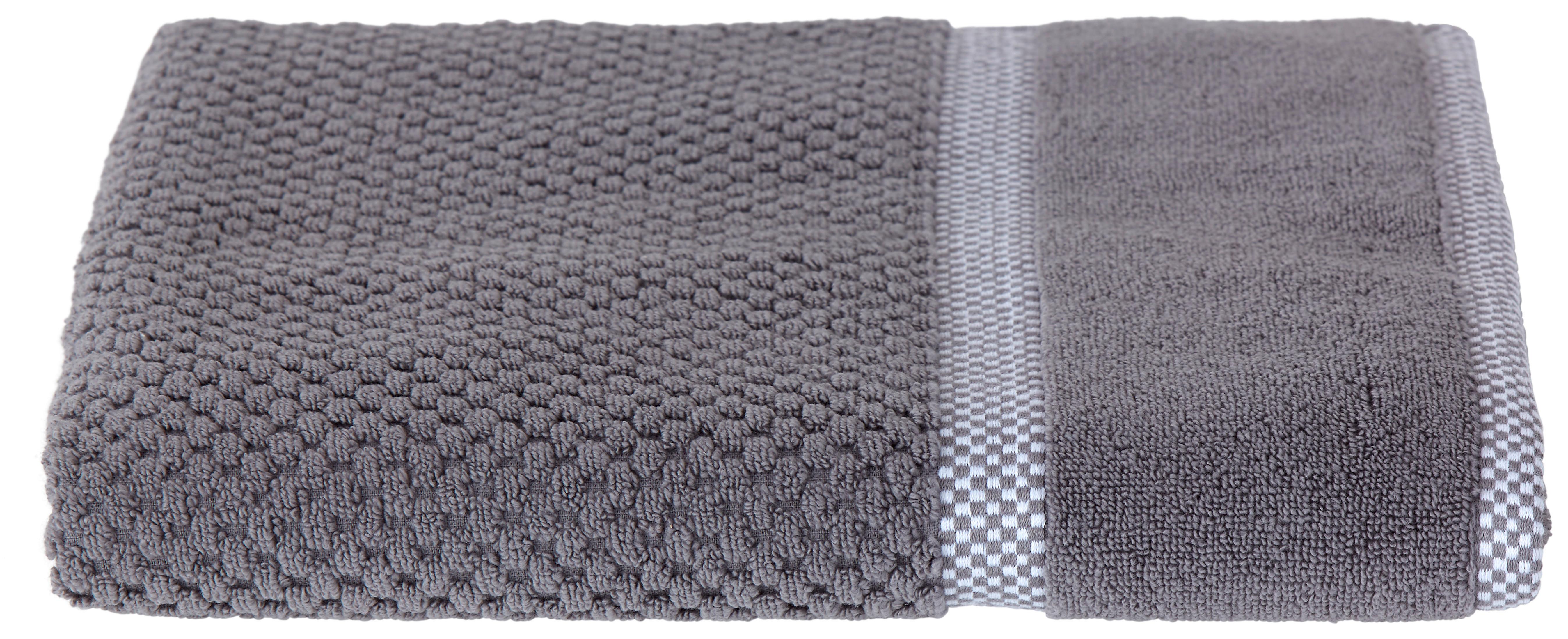 Duschtuch Rocky Baumwolle 500 g/M2 Grau 70x140 cm - Grau, ROMANTIK / LANDHAUS, Textil (70/140cm) - James Wood