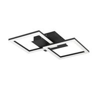 LED-Deckenleuchte 75753_rgbic - Schwarz/Weiß, Design, Kunststoff/Metall (52,5/31/8cm) - Eglo