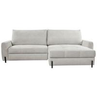 Ecksofa Naomi Beige/Schwarz, 265 cm - Beige/Schwarz, Design, Textil (265/162cm) - MID.YOU