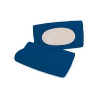 Kopfpolsterbezug Pure Flexible - Dunkelblau, Basics, Textil (40-70/40-90cm) - Schlafgut