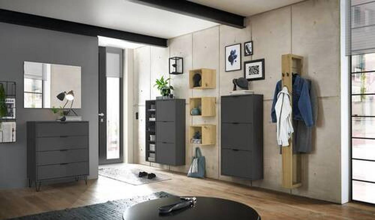 VYKLÁPĚCÍ BOTNÍK Bounty, atracitová - antracitová, Moderní (95/126/25cm) - Premium Living