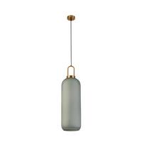 Hängeleuchte Pipette H: 136 cm 1-Flammig, höhenverstellbar - Messingfarben, KONVENTIONELL, Glas/Metall (15/136cm)