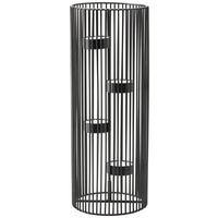 Stojan na svíčky Thea, V: 30cm - černá, Basics, kov (11/30cm) - Modern Living