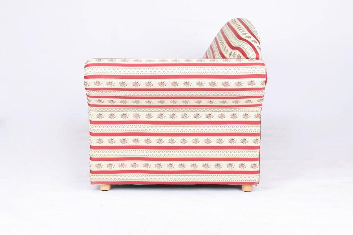 3-Sitzer Lorette Armlehne rechts,ca.193x83x85cm - Bordeaux/Rot, Basics, Holz/Textil (193/83/85cm)