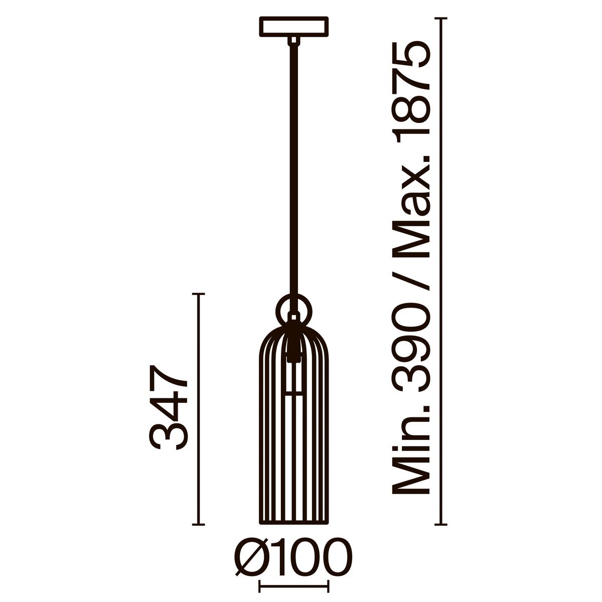 Pendelleuchte Antic - Cognac/Goldfarben, Trend, Glas/Metall (10/34,7/10cm) - MAYTONI