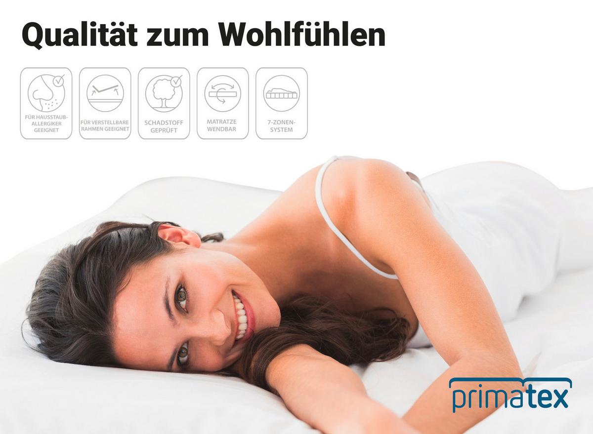 Kaltschaummatratze Two In One 90x200 cm H2/H3 H: 20 cm - Weiß, MODERN, Textil (90/200cm) - Livetastic