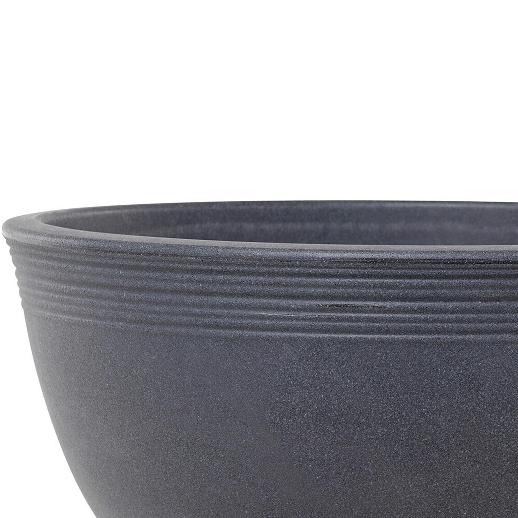 Pflanzentopf Anthrazit D: 48 cm - Anthrazit, Basics, Kunststoff (48/22cm) - Siena Garden