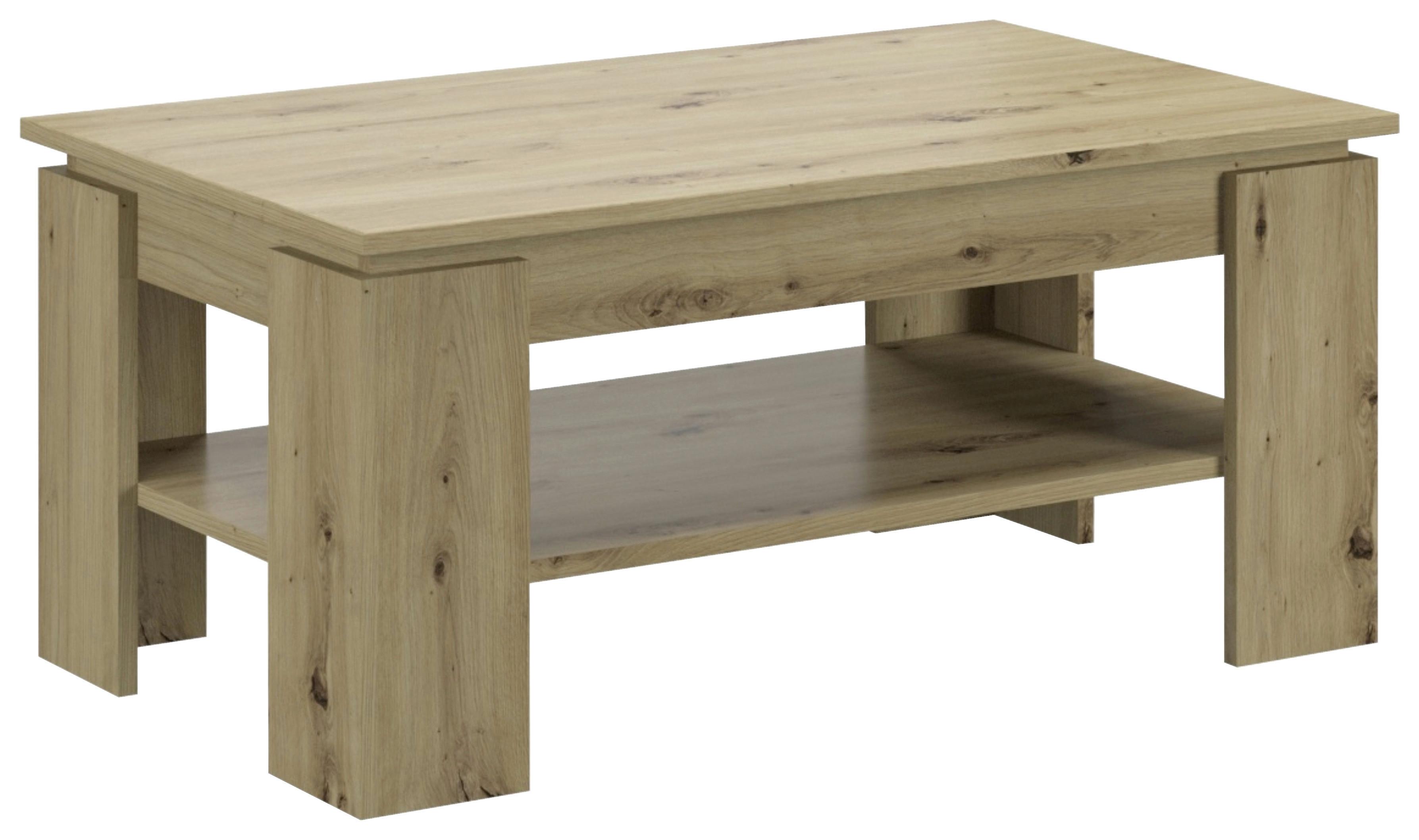 Couchtisch Titan Eiche Artisan L: 100 cm - Design, Holzwerkstoff (100/60/45cm) - MID.YOU
