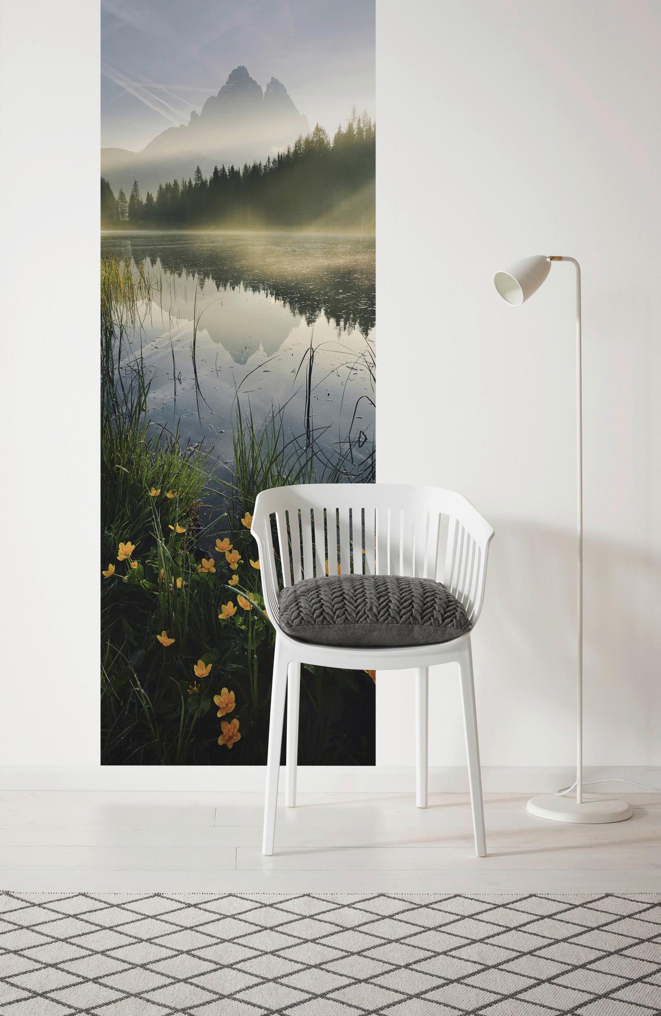 Vliestapete Morning Mist - Multicolor, Basics (100/280cm) - Komar