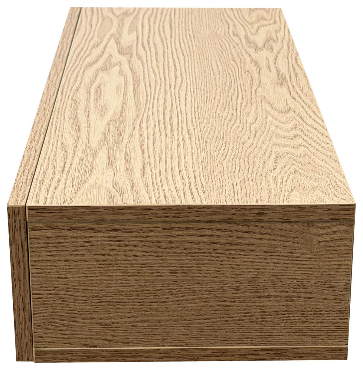 NÁSTĚNNÁ KONZOLA NOAH -TREND- - přírodní barvy, Moderní, kompozitní dřevo (60/12/22cm) - Mömax