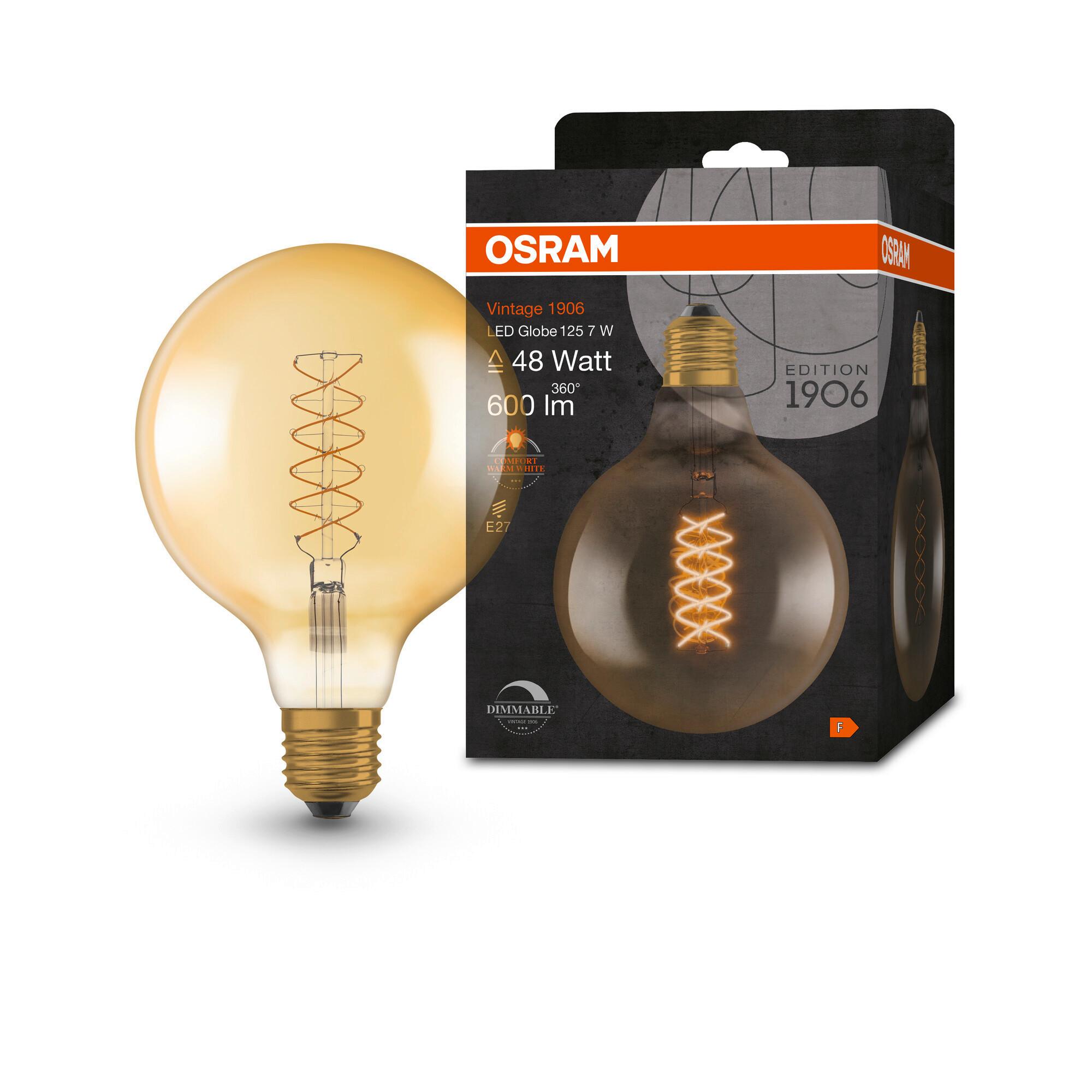 LED-Leuchtmittel Vintage 1906 Led Dim48 7w/2200 - Goldfarben, Basics, Glas (12,4/17,3cm) - Ledvance