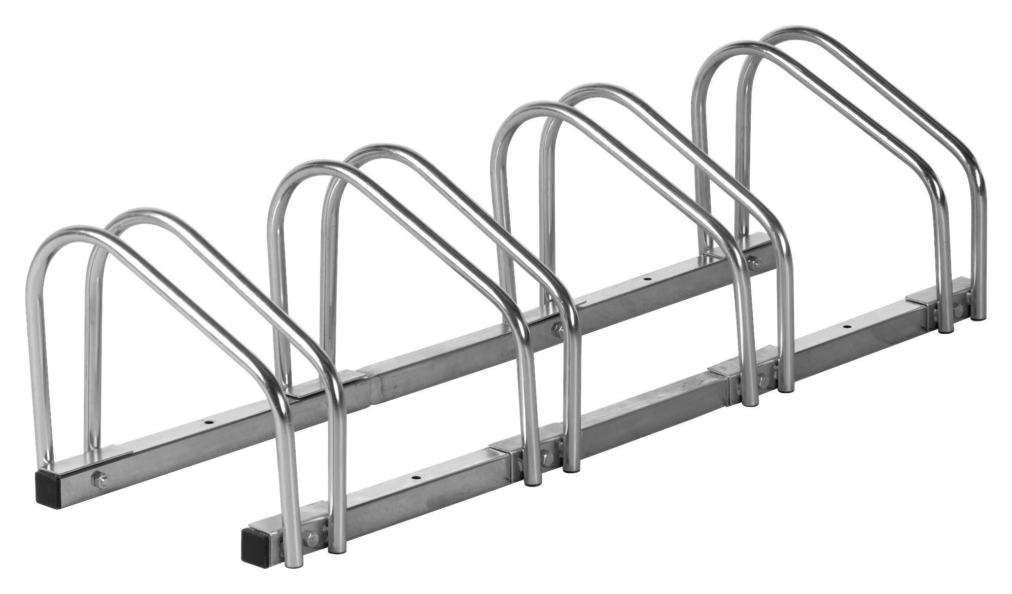 Fahrradständer Stahl Dunlop für 4 Räder - Alufarben, MODERN, Metall (59/34,5/25,5cm)