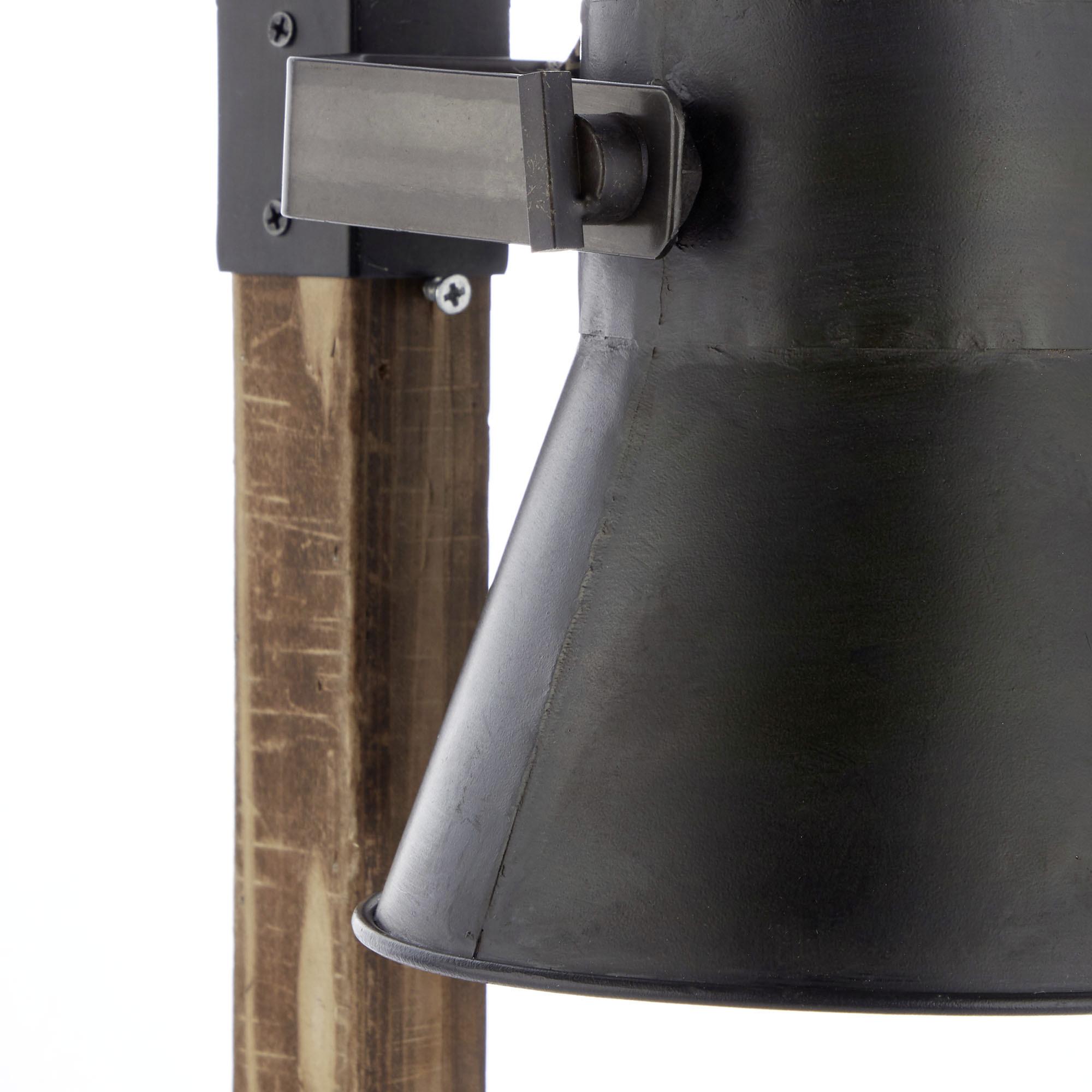 Tischleuchte 82149/46 Plow - Schwarz, Natur, Holz/Metall (16/55cm) - Brilliant
