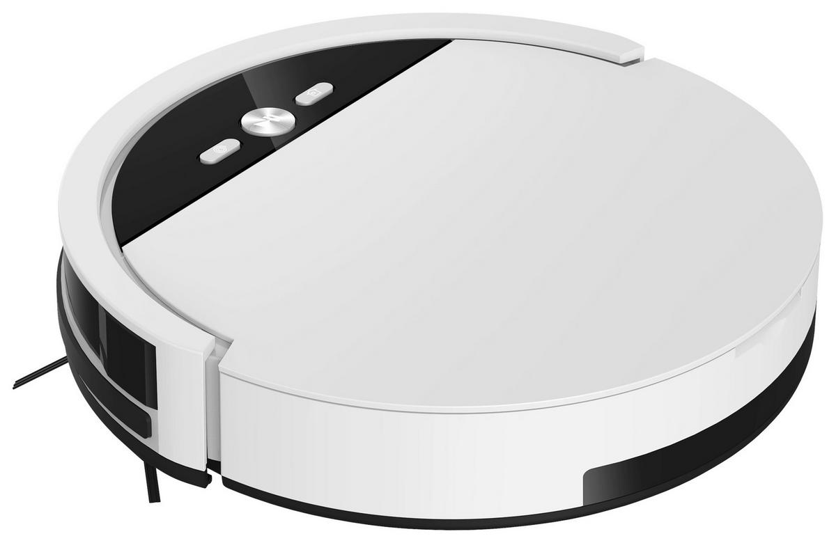 Saugroboter inkl. Seitenbürsten 20 W - Weiß, MODERN, Kunststoff/Metall (30/7,5cm)