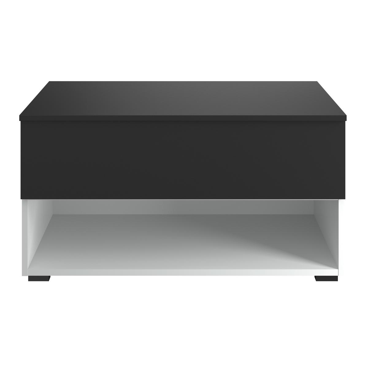 Lowboard Unit In Anthrazit/Weißmit 1 Lade - Anthrazit/Anthrazit Hochglanz, MODERN, Holzwerkstoff (91/46/42cm) - Ondega