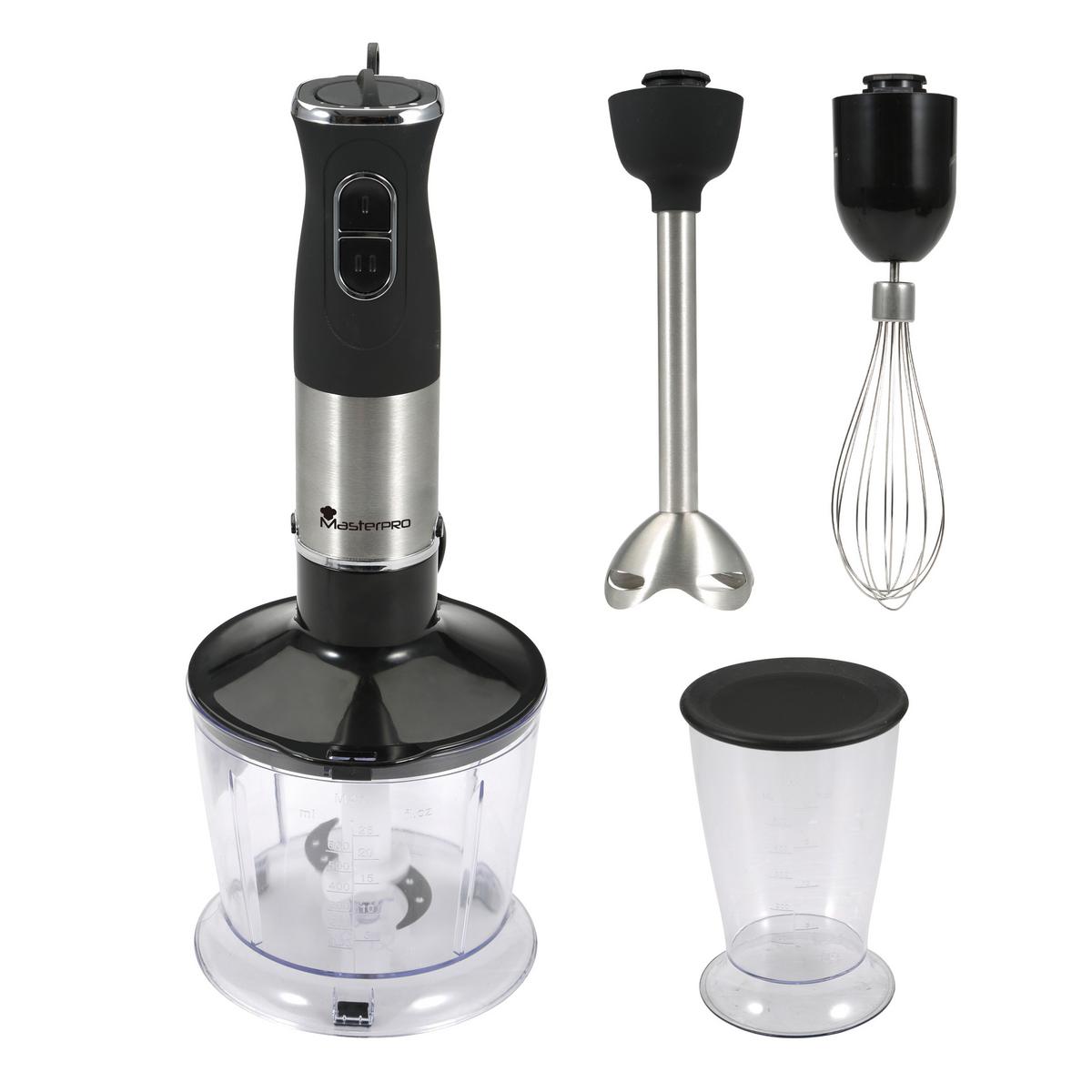 Stabmixer Bgmp-9002 - Edelstahlfarben/Transparent, Trend, Kunststoff/Metall (53/54/34cm) - Masterpro